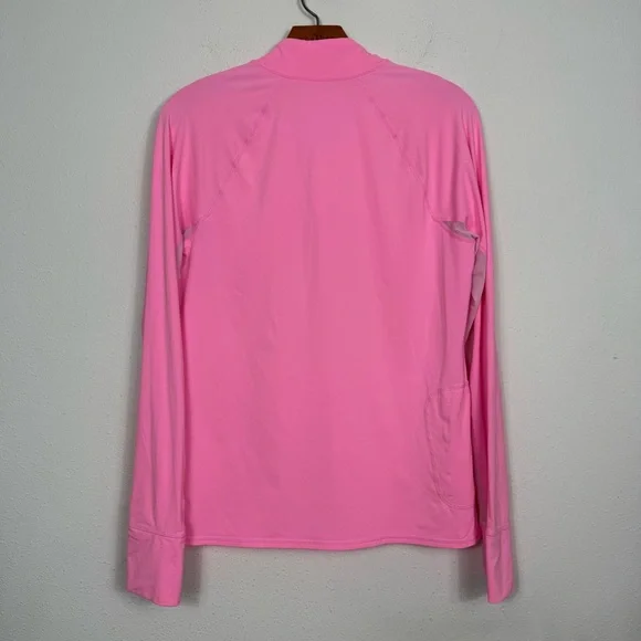 Lilly Pulitzer Pink Luxletic Marion Half-Zip Sunguard Mesh PGA Embroidery Large - Picture 8 of 8